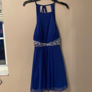 Halter homecoming/semi-formal dress